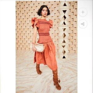 New! ULLA JOHNSON Handmade Madeline Dress, Size 2 🧡 NWT